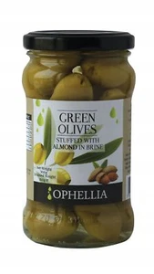 Grüne Oliven gefüllt mit MANDELN aus Griechenland - Bild 1 von 3