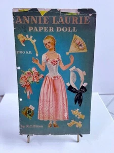 1940er ORIGINAL ANNIE LAURIE PAPIERPUPPEN R.T DIXON UNGESCHNITTEN KOMPLETT - Bild 1 von 5