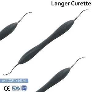 X1 Dental Langer Curette Silicon Handle Tartar Remover Scaling Calculus Tools - Picture 1 of 4