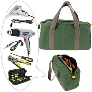 Metal Toolkit Parts Carry Bags Canvas Tool Heavy Duty Bag Tool Bag Storage Bag - Picture 1 of 15