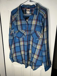 80 $ The North Face mehrfarbiges Damen Set Up Camp Flanellhemd mit großen Knöpfen - Bild 1 von 14