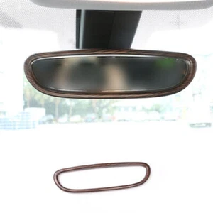 For BMW 2 Series Touring 2015-19 Wood Grain Interior Rearview Mirror Frame Trim - Picture 1 of 6