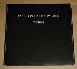 Emerson Lake & Palmer Double LP Works (Vol 1) 1977 UK Embossed TriFold K80009 EX - Bild 1 von 6