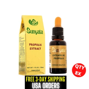 SUNYATA GOLDEN Estratto di Propoli Verde Alcolica Brasiliana 8 Bottiglie x 30 ml - Foto 1 di 3