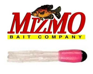 Mizmo Tubes Crappie Panfish Tracers 11505 Black Head Pink Body Pearl Tail - Picture 1 of 1