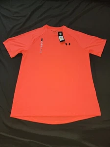Under Armour Tech Tee Short Sleeve T-Shirt (Infrared) Mens Size Medium - Picture 1 of 7