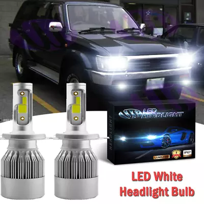 2PÇS H4 lâmpadas de faróis LED 6000K feixe alto - baixo para Toyota 4Runner 1996-2002 - Imagem 1 de 4