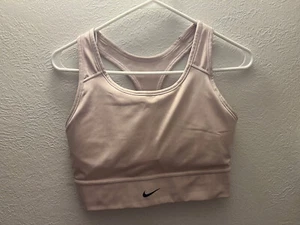 Nike Women's Sports Bra PADDED Size LARGE L Light Pink - Picture 1 of 8