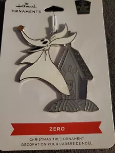 Hallmark Disney Nightmare Before Christmas Zero Dog Flat Metal Ornament- 2022 - Picture 1 of 2
