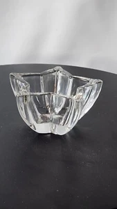 WMF Germany Star Shaped Clear Crystal Small Bowl Votive Candle Holder 5" - Picture 1 of 5