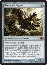 1x Wurmcoil Engine Light Play, English Scars of Mirrodin MTG Magic