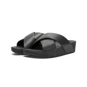 Fitflop Mujer Cuero Correas Cruzadas Pantuflas Sandalias Mulas Playa Plataforma Zapatos - Imagen 1 de 32