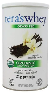 Teras Whey Protein Powder - Whey - Organic - Bourbon Vanilla - 12 oz - Picture 1 of 4