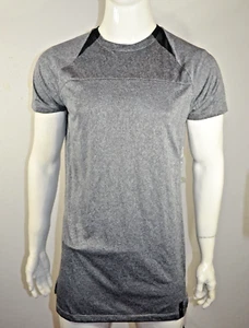 Spyder Men's T shirt L Stretch short sleeve Quick Dry Silver NWT - Picture 1 of 10