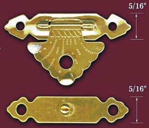 Portagioie cattura ottone placcato con viti - Foto 1 di 2