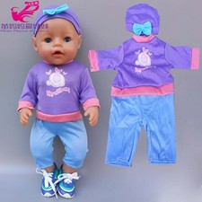 Baby Doll Pajama Clothes For 40cm Doll Clothes Children Girl Toys Wearing 17 inc