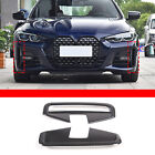 2X ABS Carbon Fiber Front Bumper Fog Lamp Cover Frame For BMW 4 Series 2021-2023