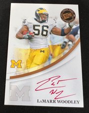 LaMAR WOODLEY Michigan Wolverines 2007 Press Pass Red Ink Rookie Card RC AUTO
