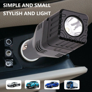 LED Hunting Flashlight USB Rechargeable Torch Car Cigarette Lighter Lamp