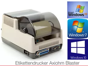 AXIOHM BARCODE DRUCKER BL-422003 THERMODRUCKER MIT CUTTER LABELDRUCKER ETIKETTEN - Picture 1 of 1