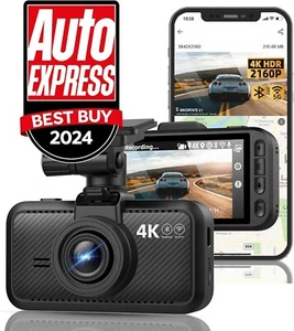 Dash Cam Front für Auto 4K/2160P Dashkamera mit 5G WiFi und Bluetooth - Bild 1 von 8