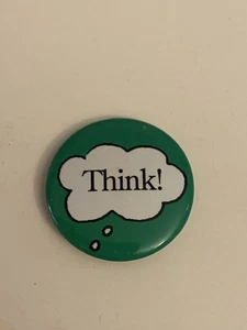 Prendedores de sonrisa American Girl 187 1884 ¡Piensa! Botón Pin Back P84 - Imagen 1 de 3