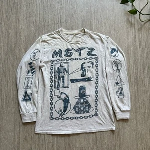 VTG Metz Band Tee Shirt Tour Graphic Tattoo Art Print Long Sleeve Adult Small - Picture 1 of 5
