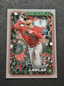 2024 Topps Holiday Silver Glitter #H166 Jordan Lawlar Arizona Diamondbacks - Imagen 1 de 6