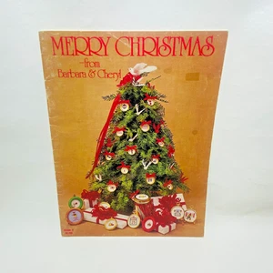 Merry Christmas From Barbara & Cheryl Christmas CROSS STITCH Patterns Book 2 VTG - Picture 1 of 7