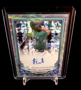 2024 Bowman Sterling Felnin Celesten Prospect Auto Wave Refractor 67/125 - Picture 1 of 4