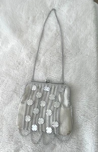 Vintage 60er Jahre Walborg? Abendtasche Handtasche mit Kettenhemdgliedern - DISCO - Bild 1 von 4