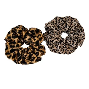 Vintage Leopard Print Scrunchies High Elastic Hair Rope Fashion Hair Tie Women - Picture 1 of 9