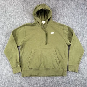 Nike Hoodie Mens Medium Pullover Swoosh Kangaroo Pocket Sweatshirt Athletic - Picture 1 of 12