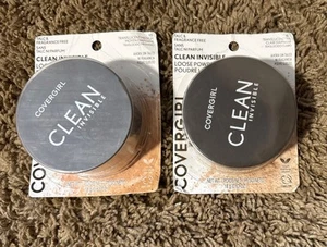 2X CoverGirl Clean Invisible Loose Powder #115 Translucent Medium - Picture 1 of 3