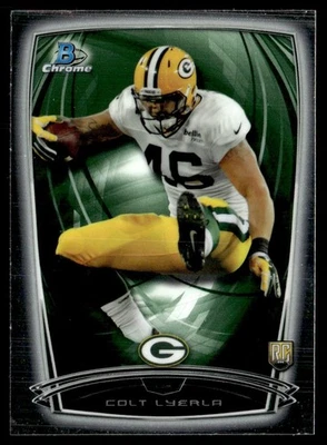 2014 Bowman Chrome Colt Lyerla Rookie Green Bay Packers #217 - Image 1 of 2
