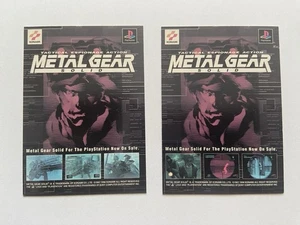 Tarjeta coleccionable Metal Gear Solid - Lista de verificación - Lista de conjuntos X2 Konami - Imagen 1 de 2