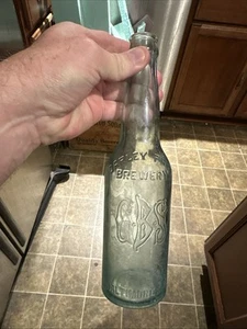 Darley Park Brewery Crown Top Aqua Beer Bottle Baltimore Maryland MD - Picture 1 of 12