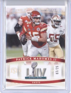 PATRICK MAHOMES II 2023 National Treasures SUPER BOWL IMMORTALITY HOLO SILVER /2 - Picture 1 of 2