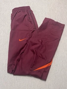 Nike Team Virginia Tech Hokies Windbreaker Jogger Nylon Track Pants Size SMALL - Picture 1 of 9