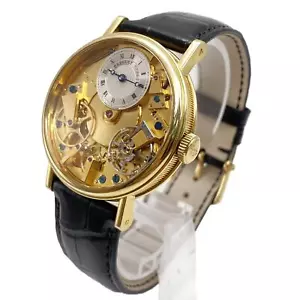 Breguet Tradition 18k Yellow Gold Skeleton Dial manual Wind Watch 7027BA/11/9V6 - Picture 1 of 9