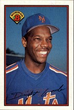 1989 Bowman New York Mets Baseball Card #376 Dwight Gooden