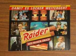 Seltene Werbung RAIDER Der Pausen-Snack - Damit es locker weitergeht Twix 1989 - Picture 1 of 1