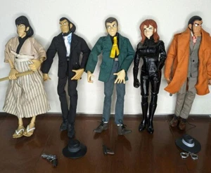 Lupine the Third Figure Fujiko Mine Goemon Inspector Zenigata Set Lot of 5 Japan - Picture 1 of 9