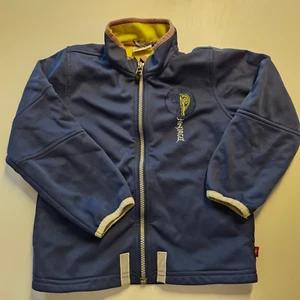 LEGO WEAR NINJAGO Fleecejacke Softshelljacke blau/gelb Gr. 104/110 - Bild 1 von 8