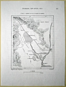 1892 Perron Karte SALTON SEA, KALIFORNIEN, #150 - Bild 1 von 1