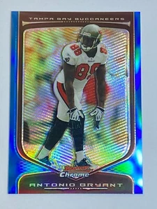 Tarjeta base de fútbol americano Topps Bowman 2009 cromada refractor #85 Antonio Bryant/150 - Imagen 1 de 2
