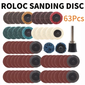 63 Stck. 1 Zoll R Typ Schnellwechsel Schleifscheibe mit 6,35 mm Halter für Matrizenschleifer - Bild 1 von 8