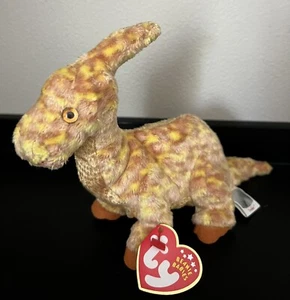   Orig Ty Beanie Baby "TOOTER" Parasaurolophus 🦕 2002 10/11 Etikett nicht mehr produziert neu mit Etikett  - Bild 1 von 6