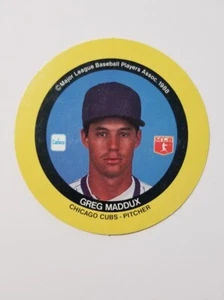Discos de béisbol Greg Maddux 1989 Cadaco #sin Chicago Cubs - Imagen 1 de 2
