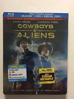 Cowboys & Aliens (Blu-ray/DVD, 2011) NEW Target Steelbook Limited Edition 500 - Image 1 of 2